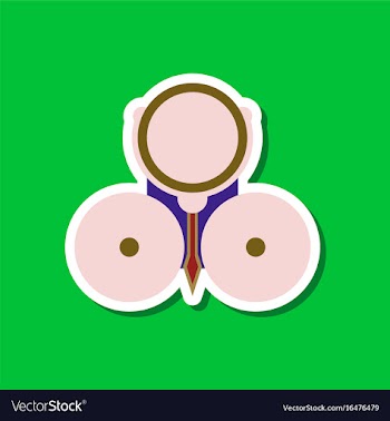 Paper sticker on stylish background school bell vector image