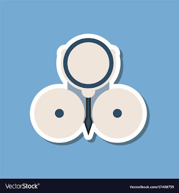 Paper sticker on stylish background school bell vector image