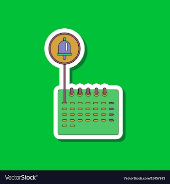 Paper sticker on stylish background school vector image