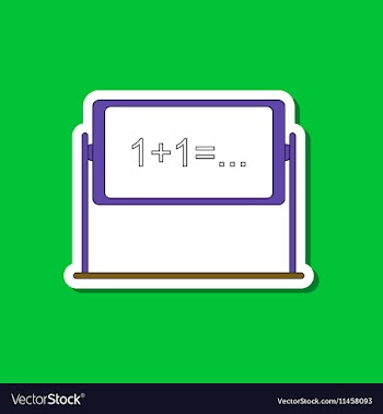 Paper sticker on stylish background school vector image