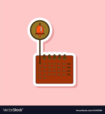 Paper sticker on stylish background school vector image