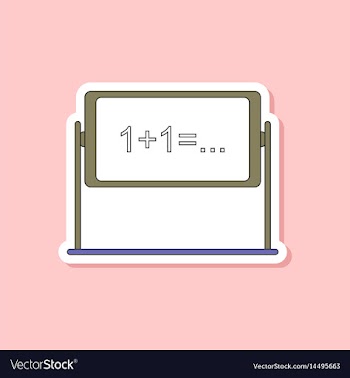Paper sticker on stylish background school vector image