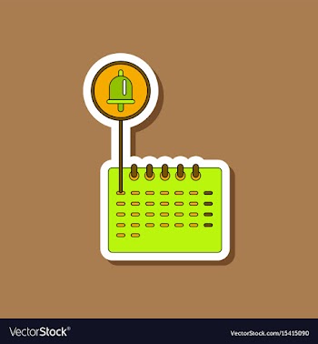 Paper sticker on stylish background school vector image
