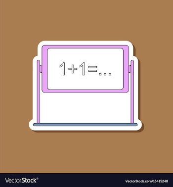 Paper sticker on stylish background school vector image