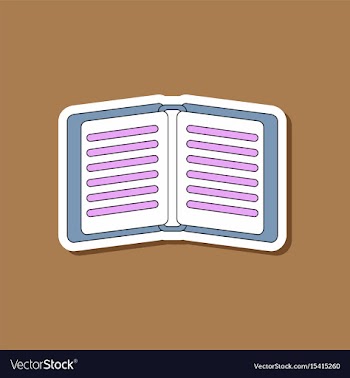 Paper sticker on stylish background school vector image