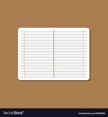 Paper sticker on stylish background school vector image
