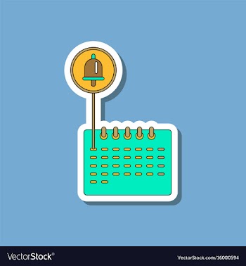 Paper sticker on stylish background school vector image