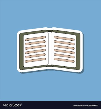 Paper sticker on stylish background school vector image