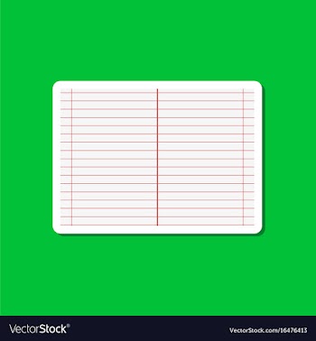 Paper sticker on stylish background school vector image