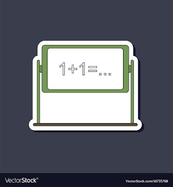 Paper sticker on stylish background school vector image