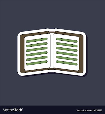 Paper sticker on stylish background school vector image
