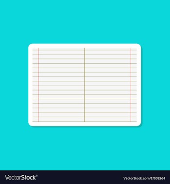 Paper sticker on stylish background school vector image