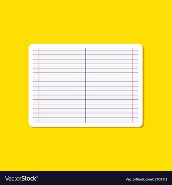 Paper sticker on stylish background school vector image