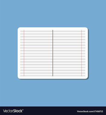 Paper sticker on stylish background school vector image
