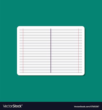 Paper sticker on stylish background school vector image