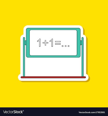 Paper sticker on stylish background school vector image