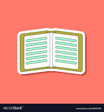 Paper sticker on stylish background school vector image