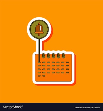 Paper sticker on stylish background school vector image