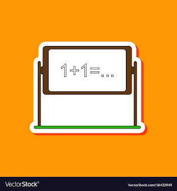 Paper sticker on stylish background school vector image