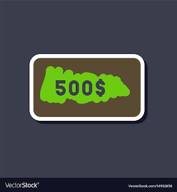 Paper sticker on stylish background scratch card vector image