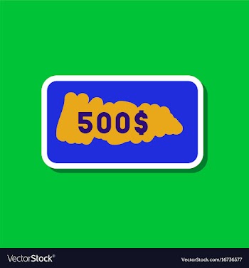 Paper sticker on stylish background scratch card vector image