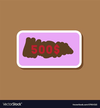 Paper sticker on stylish background scratch card vector image