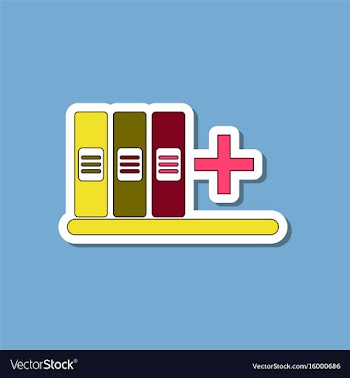 Paper sticker on stylish background shelf folder vector image