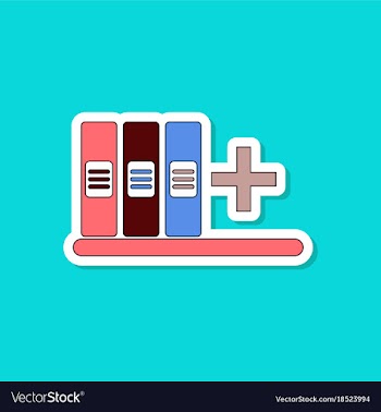 Paper sticker on stylish background shelf folder vector image