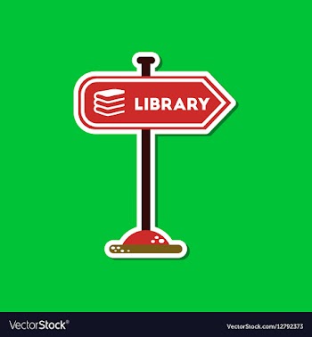 Paper sticker on stylish background sign library vector image