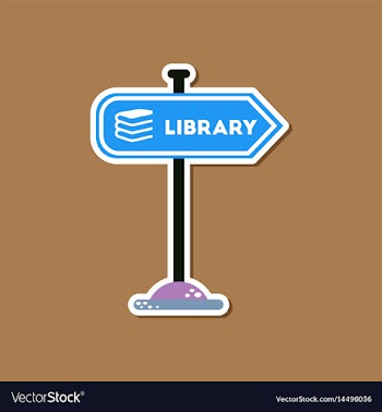 Paper sticker on stylish background sign library vector image