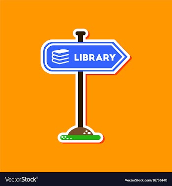 Paper sticker on stylish background sign library vector image