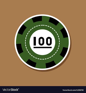 Paper sticker on stylish background single poker vector image