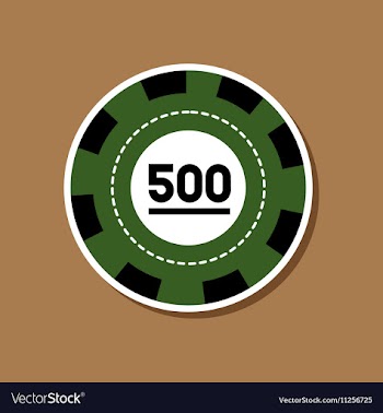 Paper sticker on stylish background single poker vector image