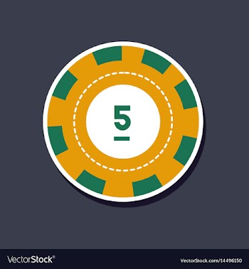 Paper sticker on stylish background single poker vector image