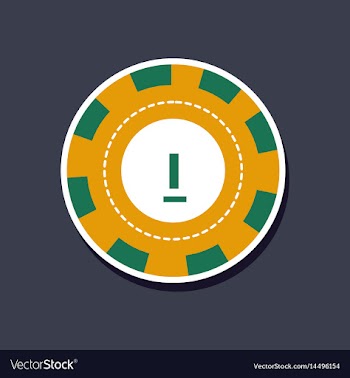 Paper sticker on stylish background single poker vector image