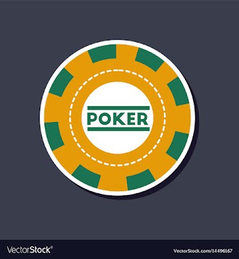 Paper sticker on stylish background single poker vector image