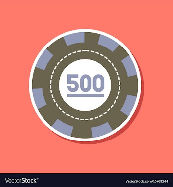 Paper sticker on stylish background single poker vector image