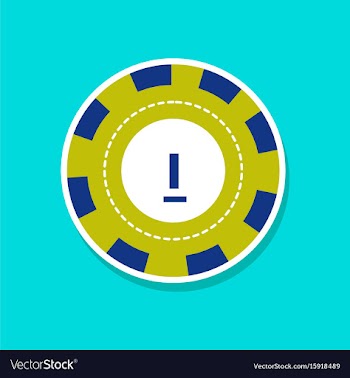 Paper sticker on stylish background single poker vector image