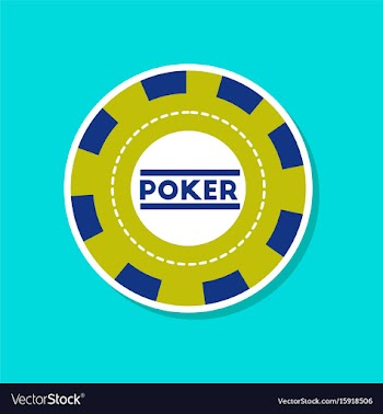 Paper sticker on stylish background single poker vector image