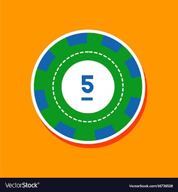 Paper sticker on stylish background single poker vector image