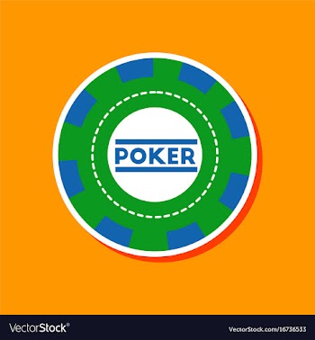 Paper sticker on stylish background single poker vector image