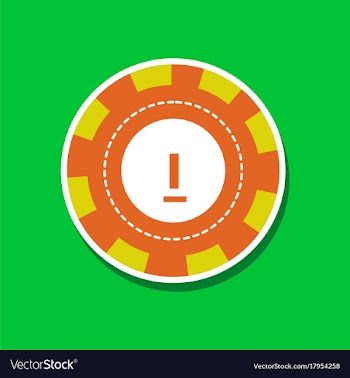 Paper sticker on stylish background single poker vector image