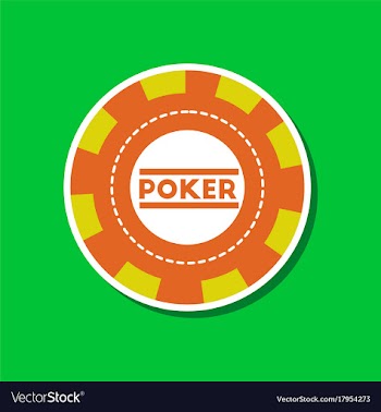 Paper sticker on stylish background single poker vector image