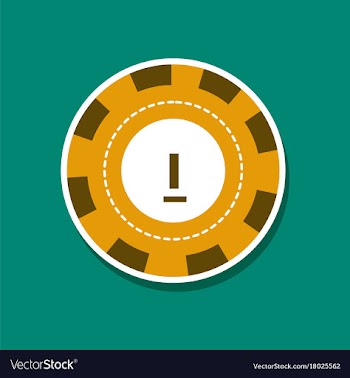 Paper sticker on stylish background single poker vector image