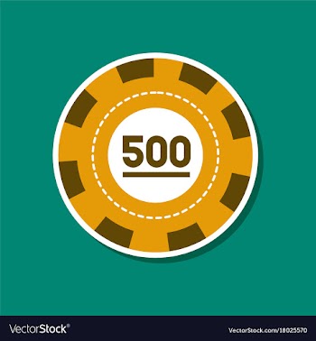 Paper sticker on stylish background single poker vector image