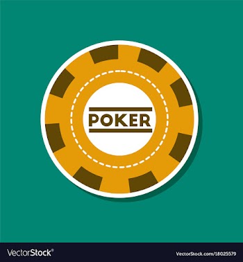 Paper sticker on stylish background single poker vector image