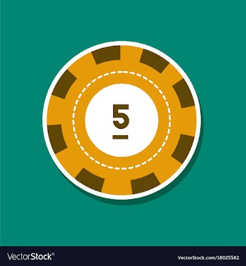 Paper sticker on stylish background single poker vector image