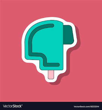 Paper sticker on stylish background ski helmet vector image