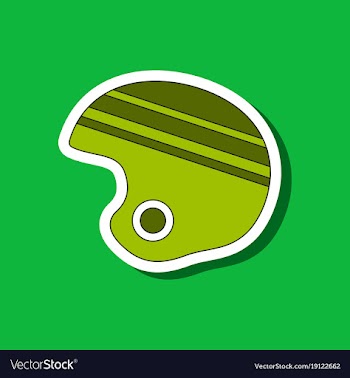 Paper sticker on stylish background ski helmet vector image