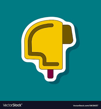 Paper sticker on stylish background ski helmet vector image